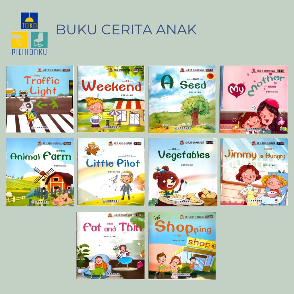 Jual BUKU CERITA ANAK Buku Bacaan Edukasi Bayi Balita Buku Belajar ...