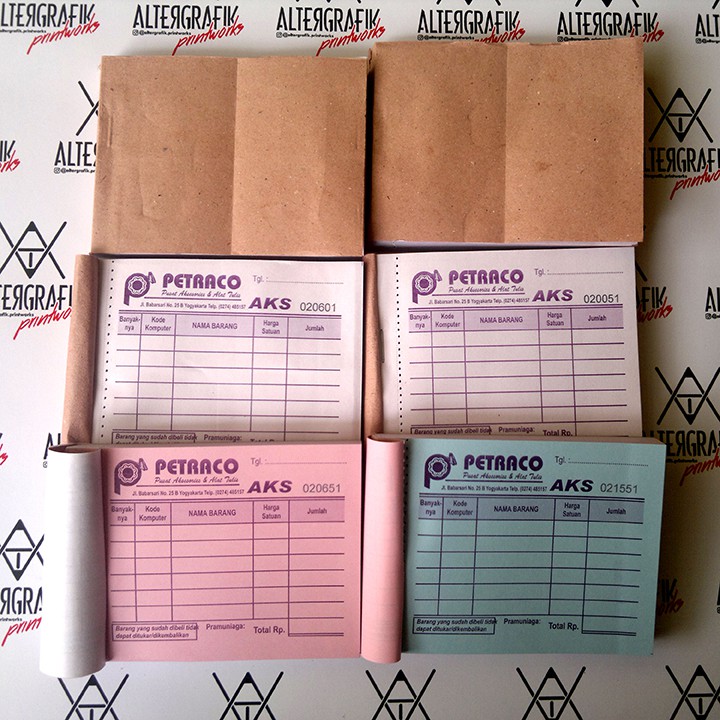 Jual Cetak Nota 3 Rangkap + Nomor Nota | Shopee Indonesia