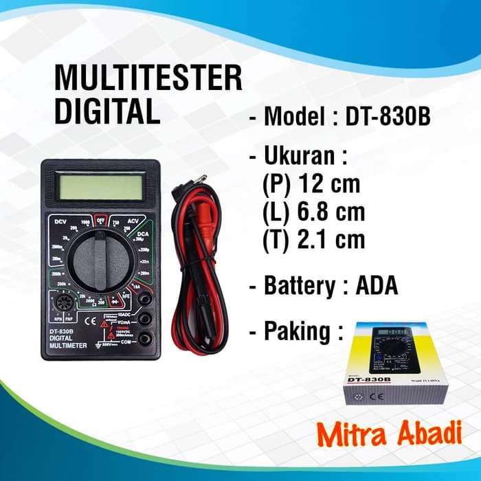 Jual Multitester Multimeter Digital Dt B Shopee Indonesia