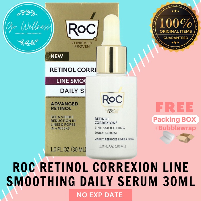 Jual ROC Retinol Correxion Line Smoothing Retinol Serum 30ml | Shopee ...