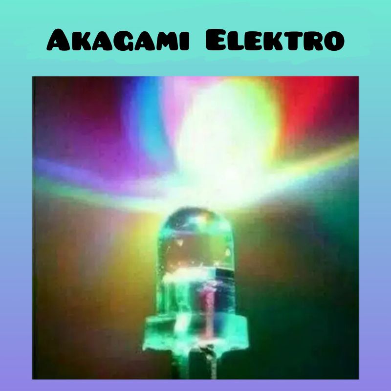 Lampu LED 5MM Kedip 3 Warna RGB Merah-Biru-Hijau...