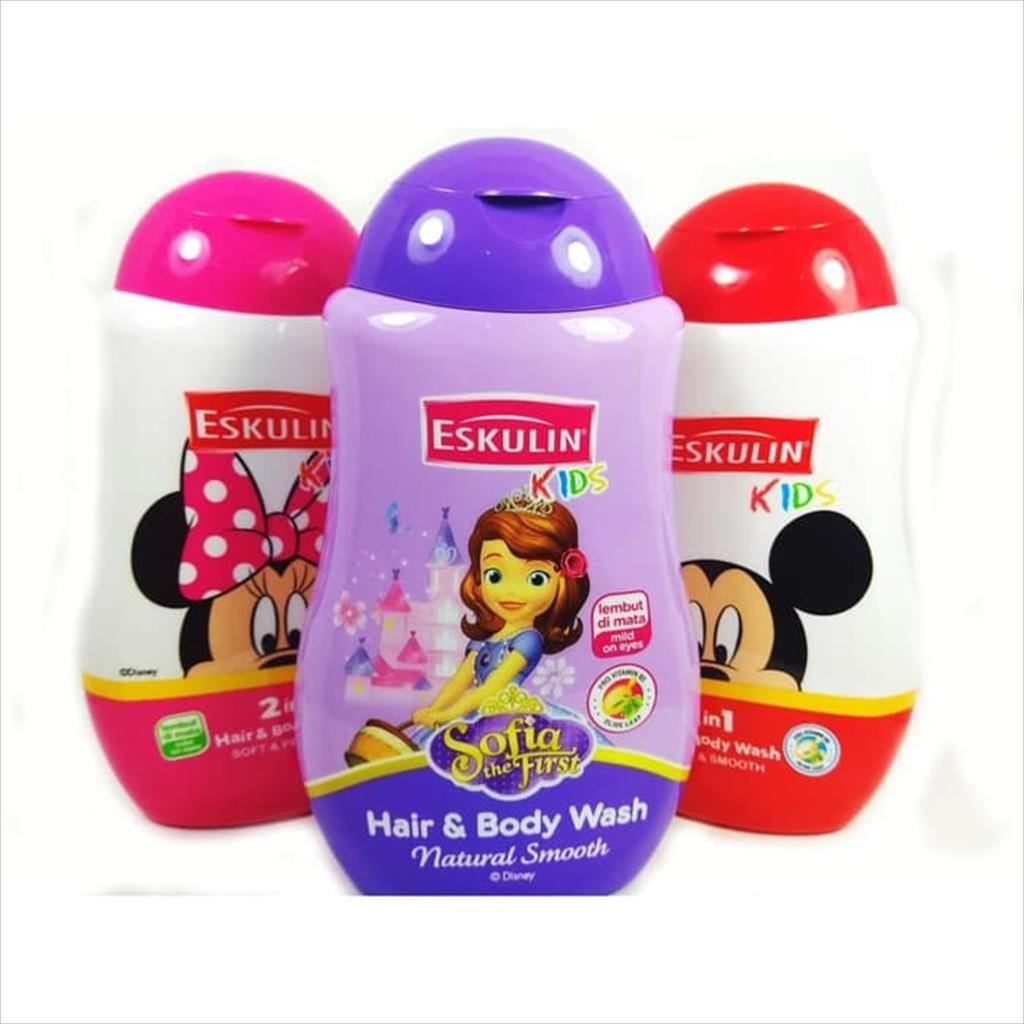 Jual Eskulin Kids Hair And Body Wash Shampoo & Sabun Bayi 280 Ml Sabun ...