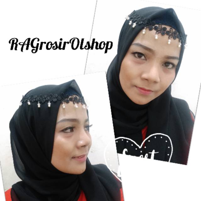 cara memasang headpiece hijab