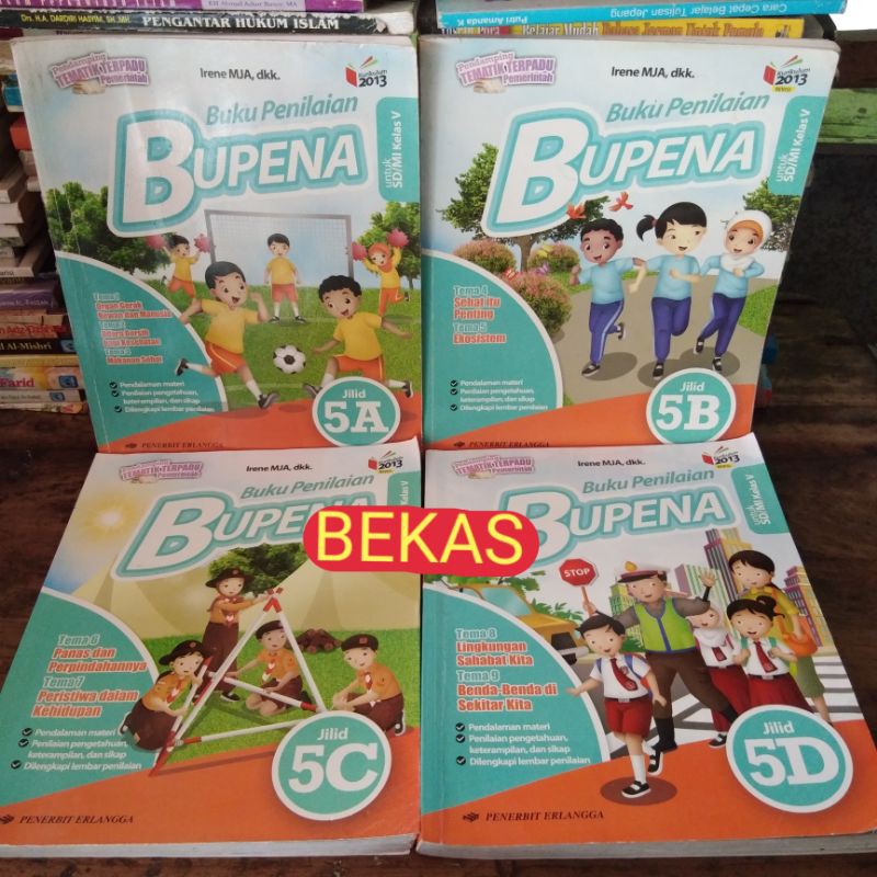 Jual Bupena kelas 5 V SD 5A 5B 5C 5D Erlangga Kurikulum 2013 Revisi ...
