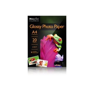 Jual Kertas Foto Glossy Photo Paper Poto BLUEPRINT Lite A4 - 10R 210 ...