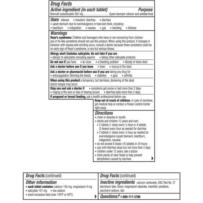 Jual Pepto Bismol Chewables USA Origin Shopee Indonesia