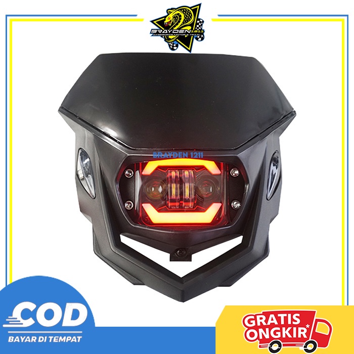 Jual Headlamp Reflektor Polisport Polysport Daymaker Klx 150 Crf 150 L WR155 Shopee Indonesia