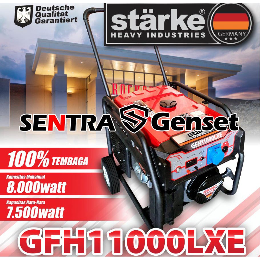 Jual Genset 7500 watt 8000 watt. Starke GFH11000LXE | Shopee Indonesia