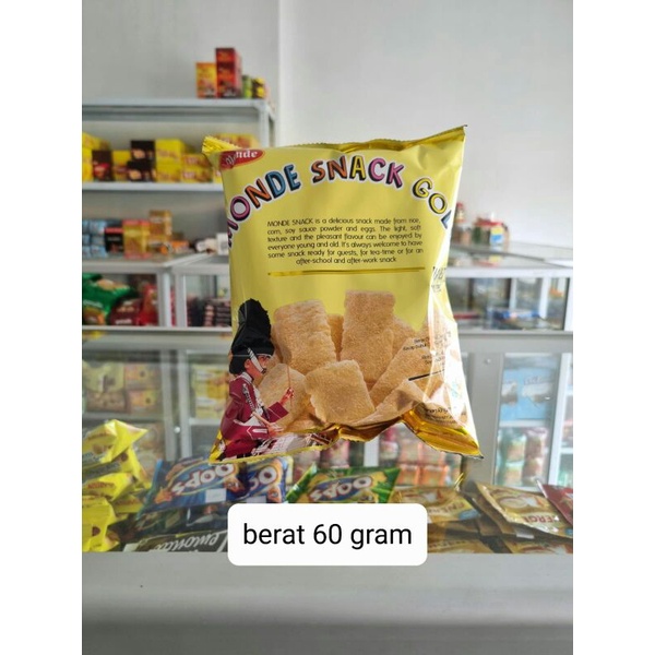 Jual monde snack gold original/spicy tomat berat 60 gram | Shopee Indonesia