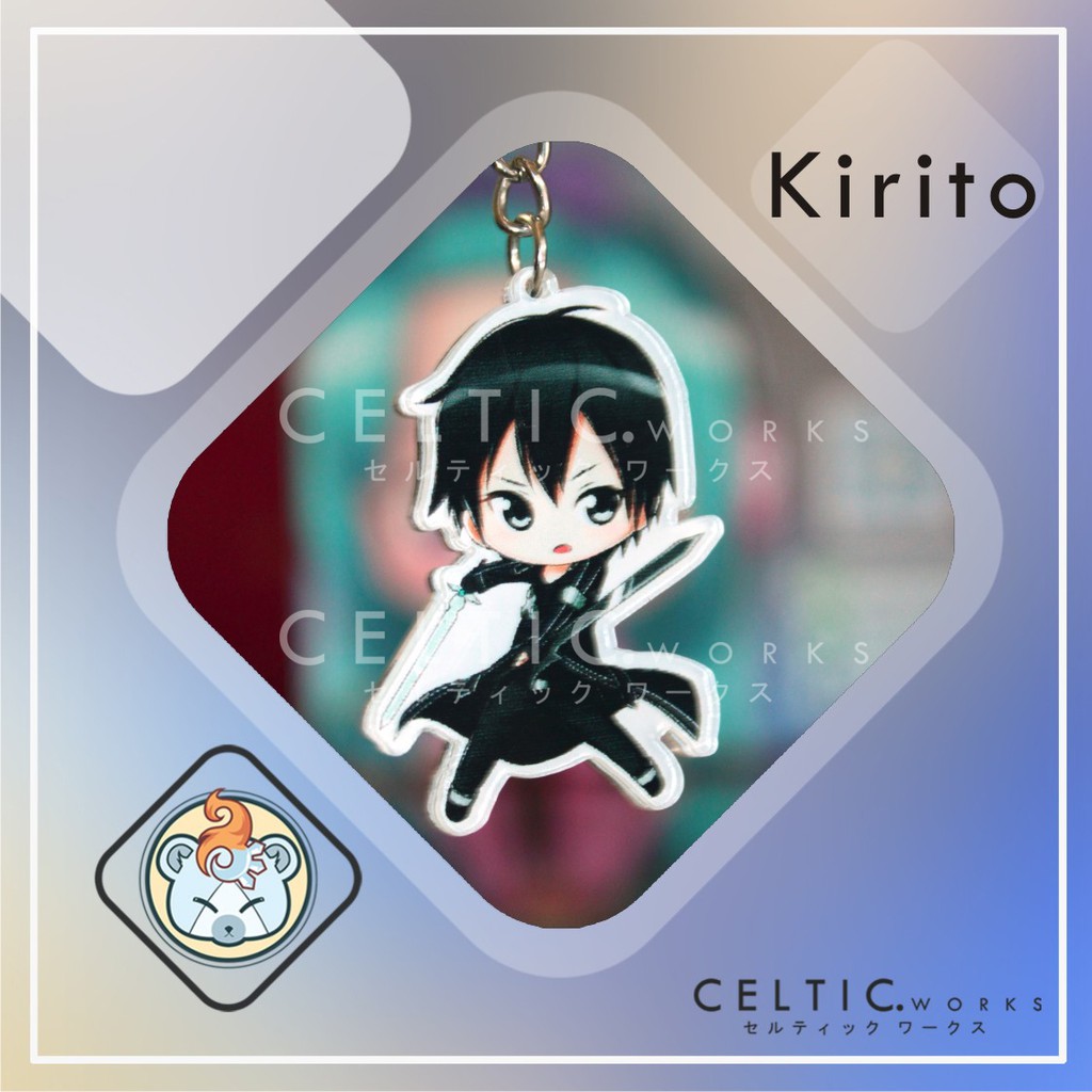 Jual Gantungan Kunci Akrilik Anime Sword Art Online Fanart Celtic Works