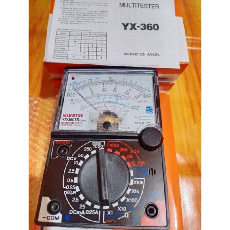 Jual MULTITESTER ANALOG SUNMA YX360TR EB + BATERAI 2PCS /AVOMETER