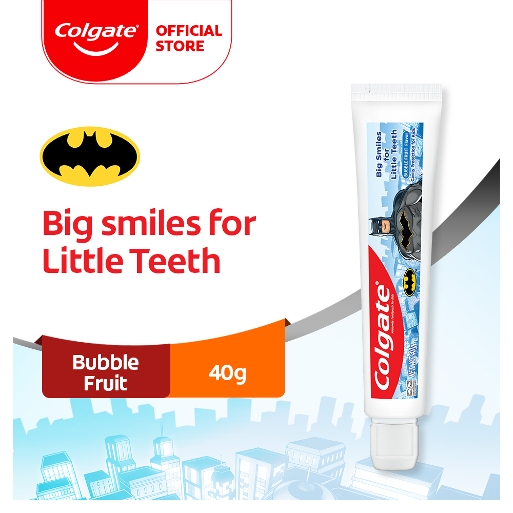 Jual Colgate Kids Batman Bubble Fruit Toothpaste 40g - Pasta Gigi Anak ...