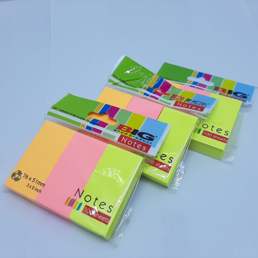 Jual Post It Big Warna Tumpuk Warna Warni Shopee Indonesia