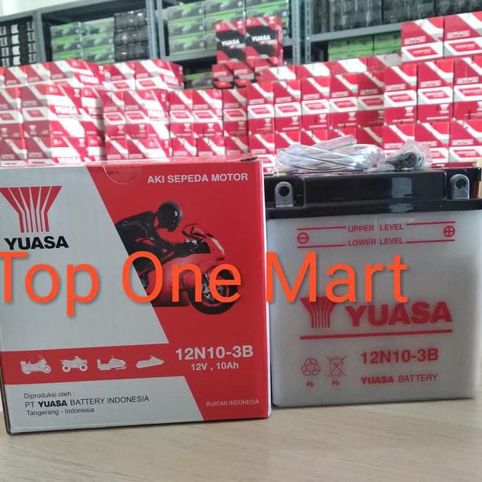 Jual Aki Basah Yuasa 12N10-3B Aki Binter Mercy Vespa Lx Motor Roda Tiga