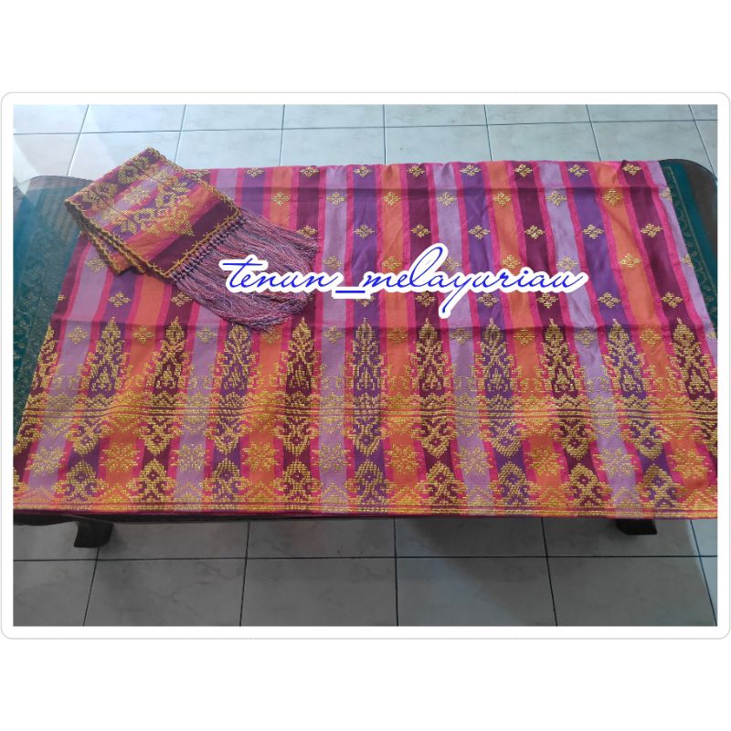Jual kain tenun Melayu Riau asli | Shopee Indonesia