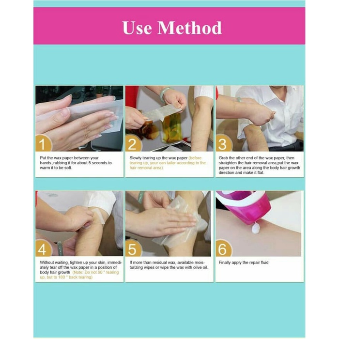 Jual Paper wax lem waxing hair removal bulu tangan kaki ketiak bikini Shopee Indonesia