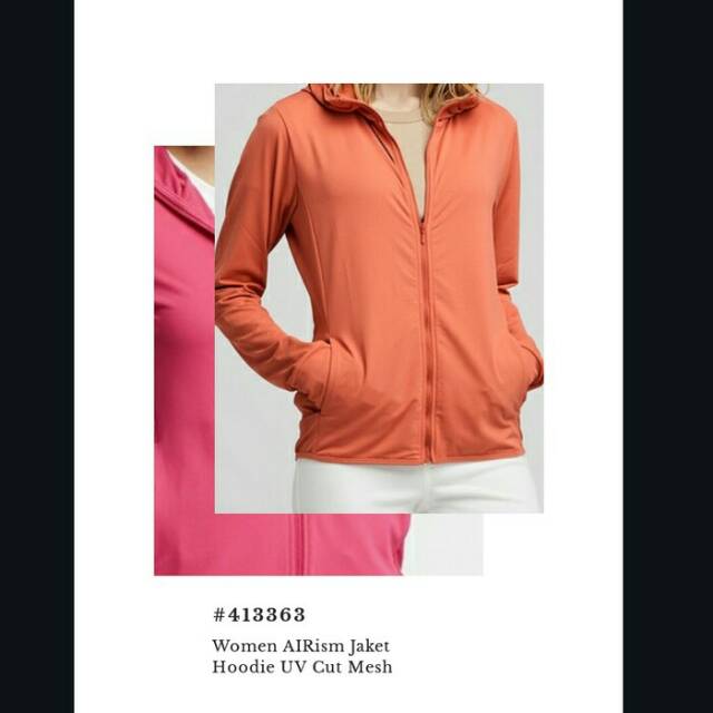 Jual Jaket Wanita Uniqlo Airism Hoodie cut mesh Shopee Indonesia
