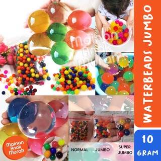 Jual Waterbeads kecil dan jumbo 10 gr / Water Beads hidrogel boba growing  animal rendam