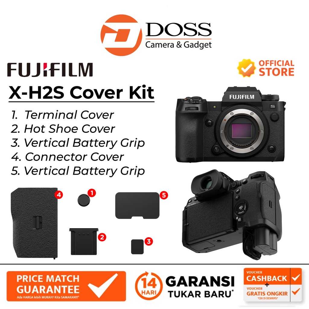 FUJIFILM X-H2S Cover Kit CVR-XH - View #3