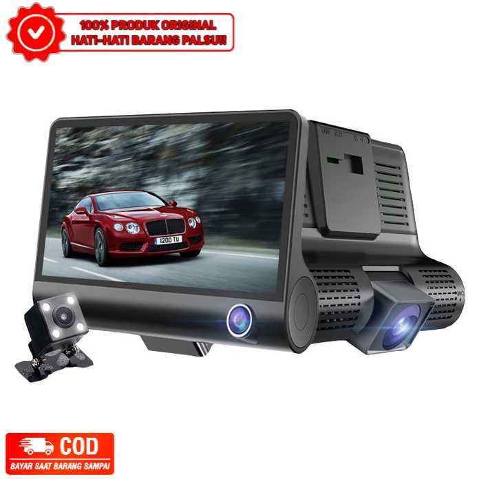 Jual Paket Kamera mobil depan belakang layar 4 inch 1080P DVR Kamera ...