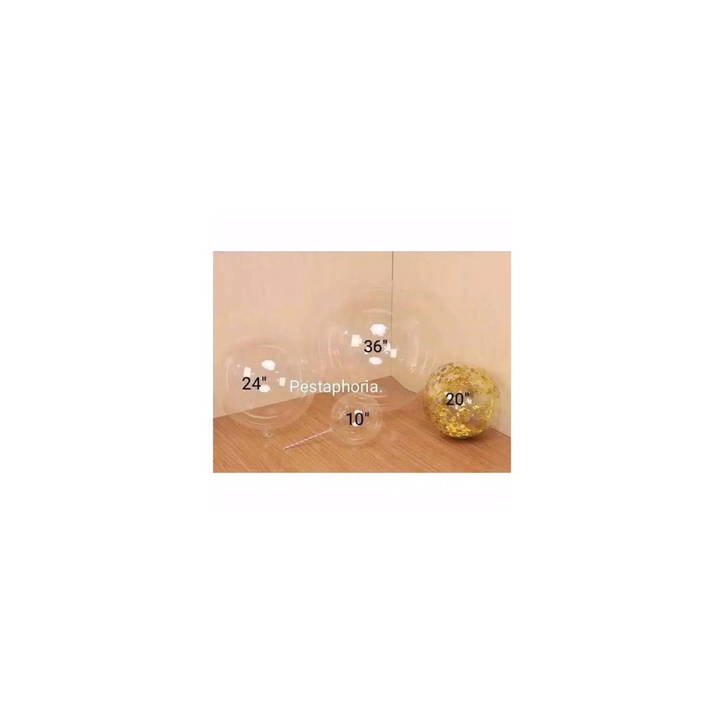 Jual Balon PVC Transparan Size 24 ( 60 cm ) / Transparent Bobo Bubble ...