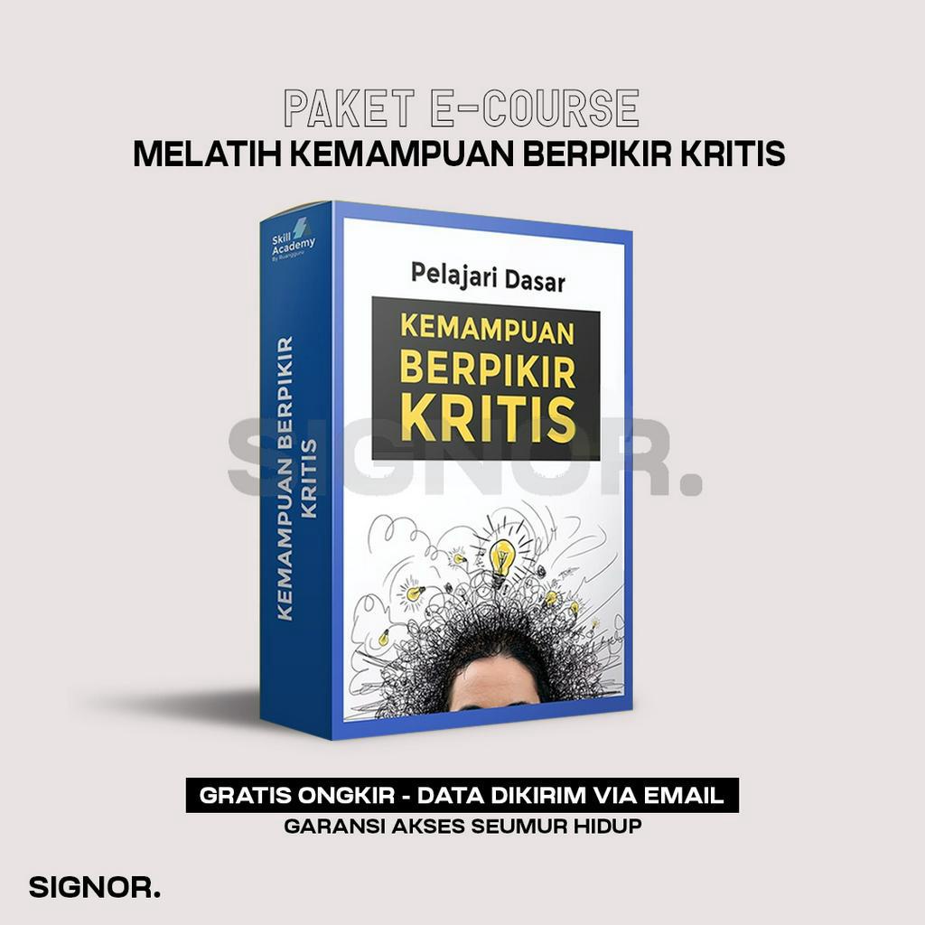 Jual [K8331] Belajar Kritis - Melatih Kemampuan Berpikir Kritis Dan ...