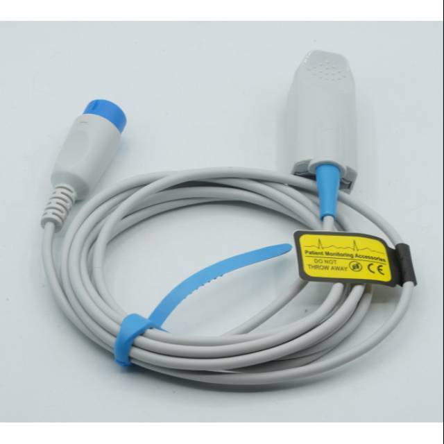 Jual Kabel SpO2 Cable 12 Pin Comen Sensor Adult Dewasa Finger Clip 3M ...