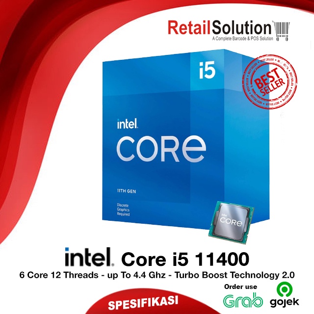 Jual Processor CPU Intel LGA 1200 - Intel Core i5-11400 Garansi Resmi ...