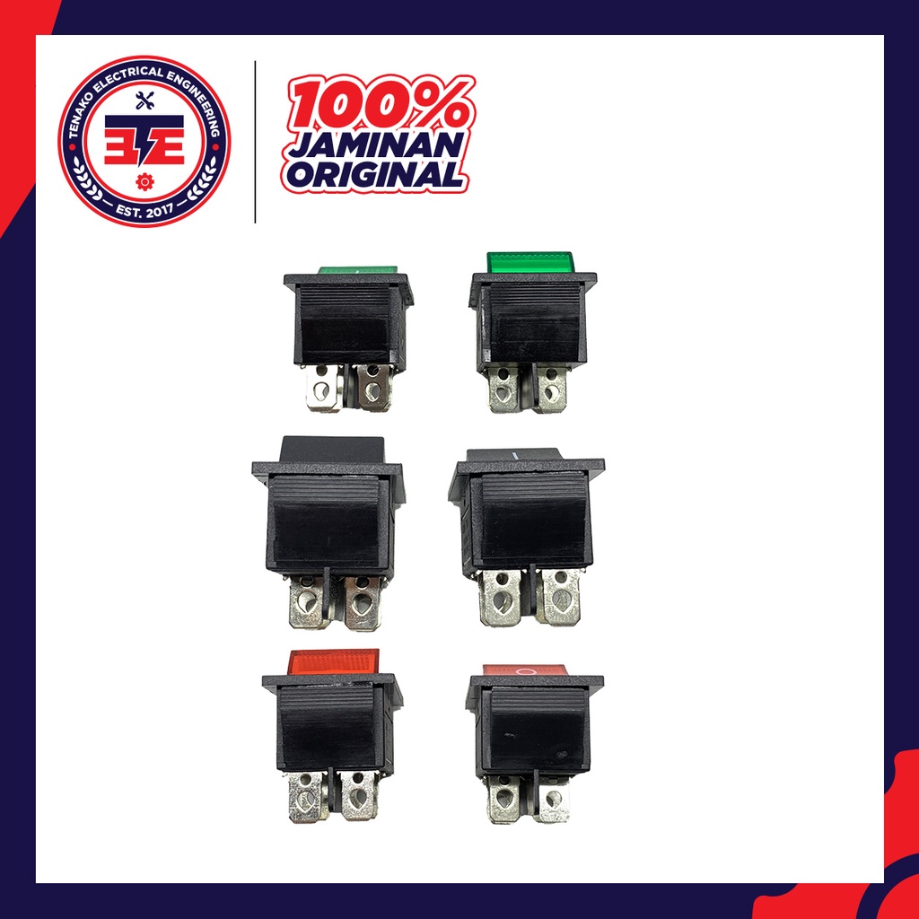 Jual Rocker Switch KCD4 On Off 4 Pin Saklar LED 4 Kaki Switch Lampu 4P ...