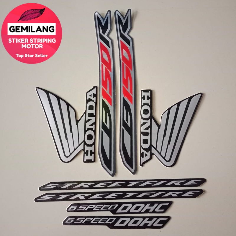 Jual Striping Decal Polet Sticker Honda Cb150r Cb 150 R 2016 Hitam