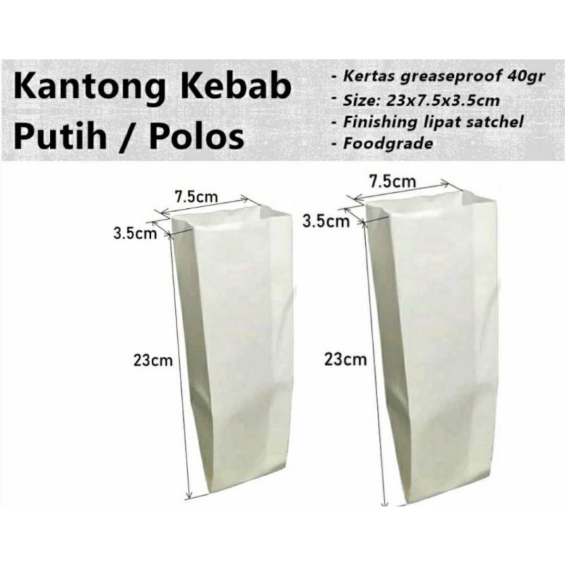 Jual Kemasan Kebab Polos Isi 50 Biji Shopee Indonesia