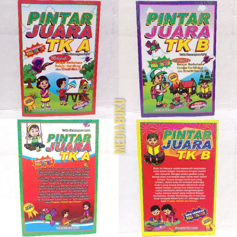 Jual BUKU ANAK TK BUKU PINTAR JUARA TK A TK B FULL COLOUR DM 