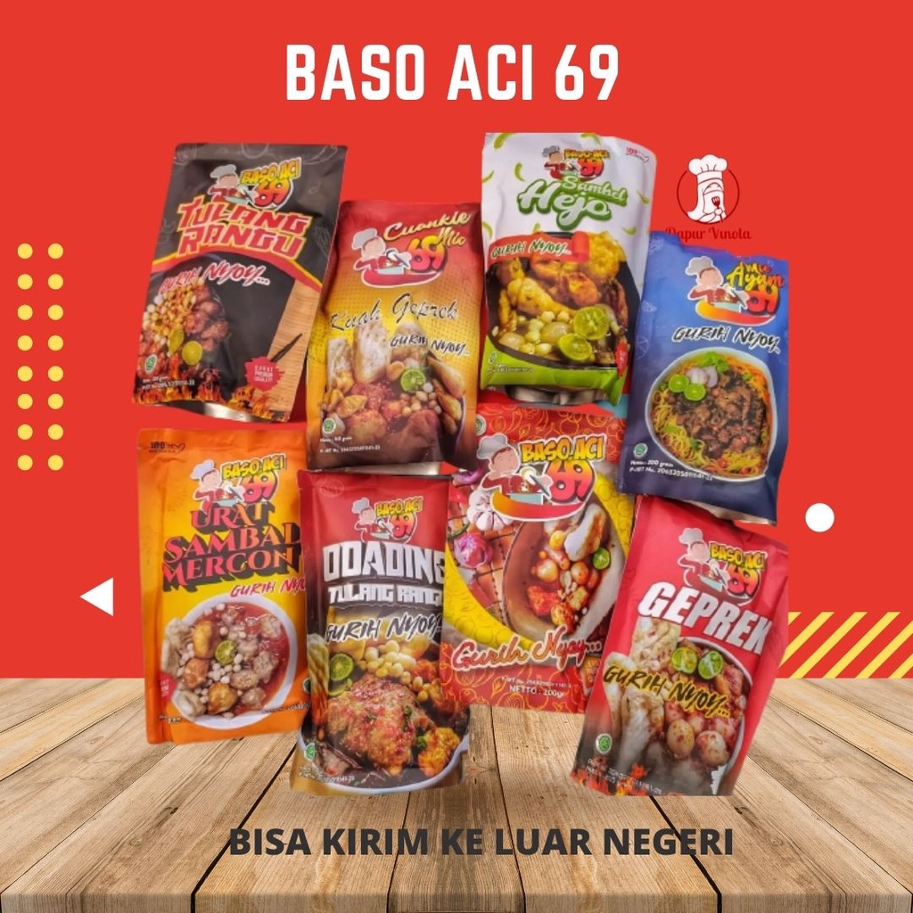 Jual Baso Aci 69 Boci Tulang Rangu Urat Mercon Geprek Hejo Odading