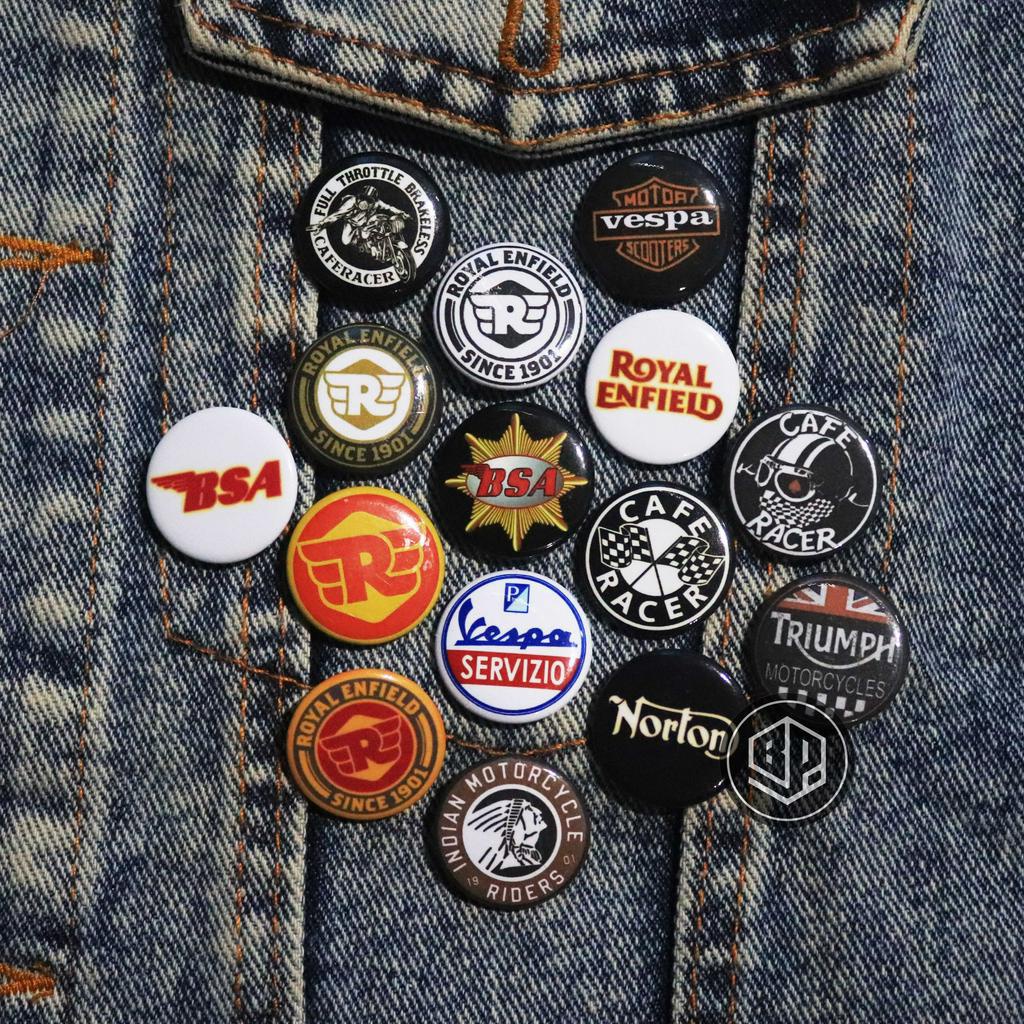 Jual PIN BUTTON/PIN BROSH GAMBAR CLUB MOTOR | Shopee Indonesia