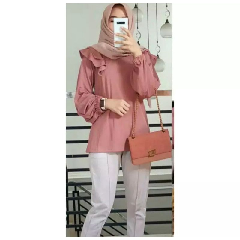 Jual Baju wanita terbaru zaskia blouse atasan baju wanita terbaru