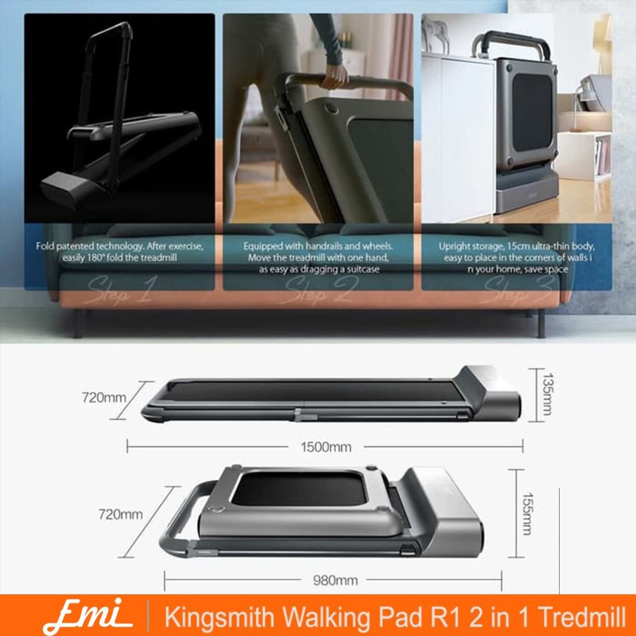 Jual Kingsmith Walking Pad R1 Pro 2 in 1 Treadmill Alat Olahraga ...