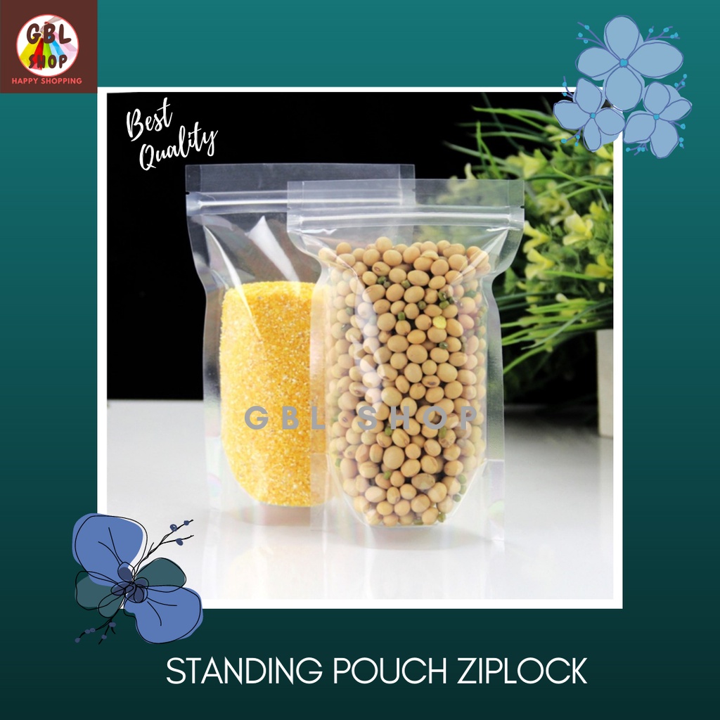 Plastik ziplock best sale standing pouch