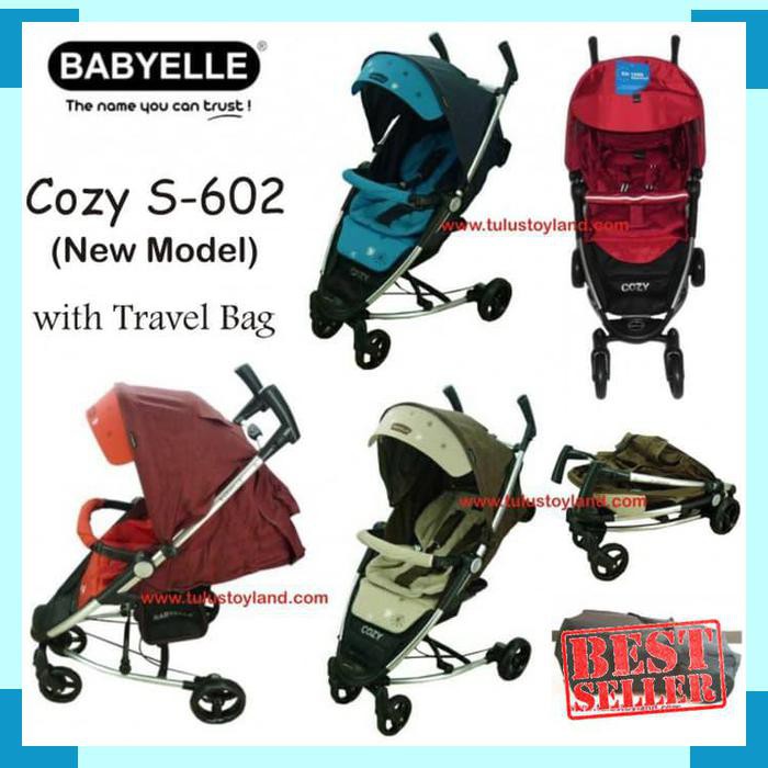 Baby Elle Cozy Stroller S602 Model Baru Orange