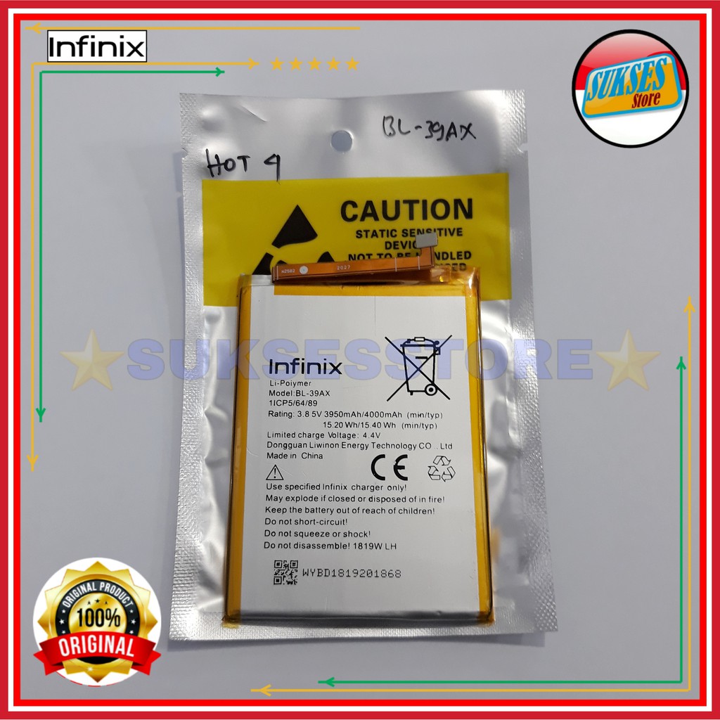 Jual Baterai Batre Battery Infinix HOT 4 X556 / 4 Pro X557 BL39AX BL ...