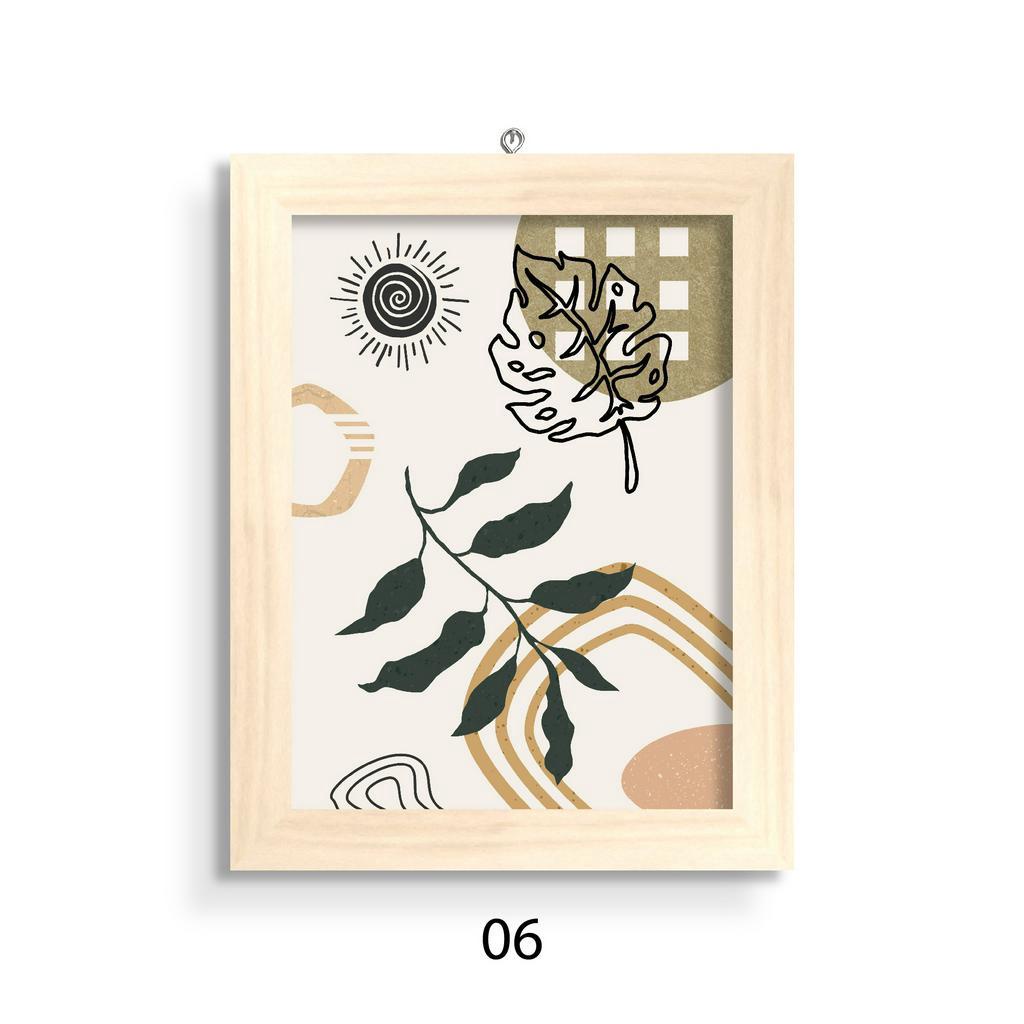 Jual Hiasan Dinding Frame Kayu Bingkai Estetik Minimalis Bohemian