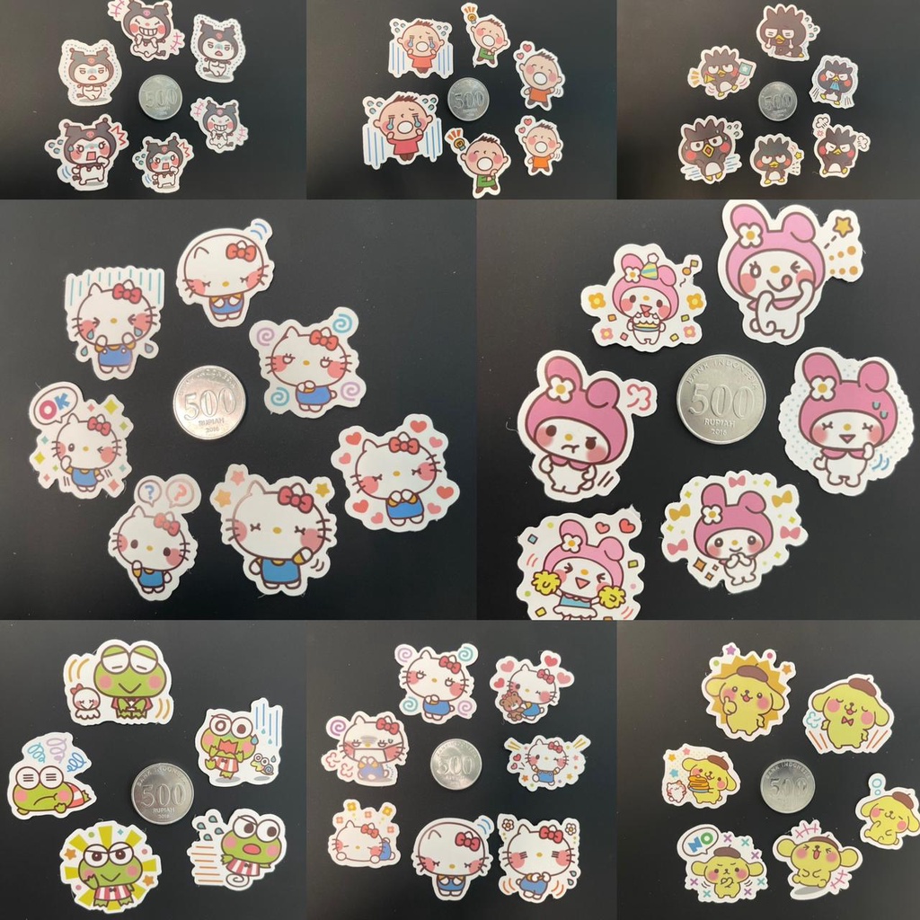 Jual Sticker die cut gambar Hello Kitty and friends serba Goceng