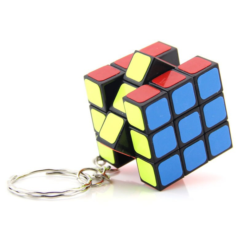 Jual Cube Keychain - Gantungan Kunci Cube - Mini Keychain 3cm Black ...