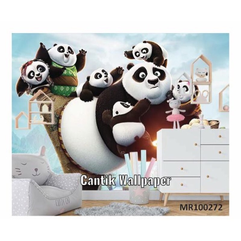 Jual Photowall Mural 3D Dinding Wallpaper Mural Kartun Anak Kungfu