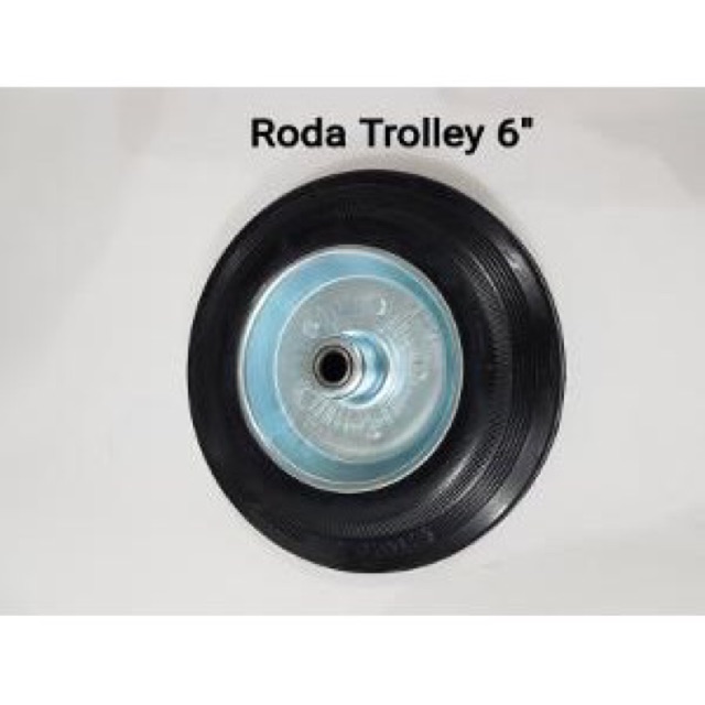 Jual Roda Karet Only 6 Inch Roda Troli 6 Inch | Shopee Indonesia