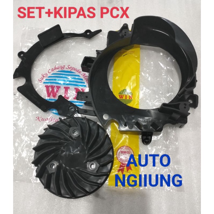 Jual DUDUKAN RADIATOR + KIPAS MAGNET PCX VARIO 125 150 NEW FI ESP 1 SET ...