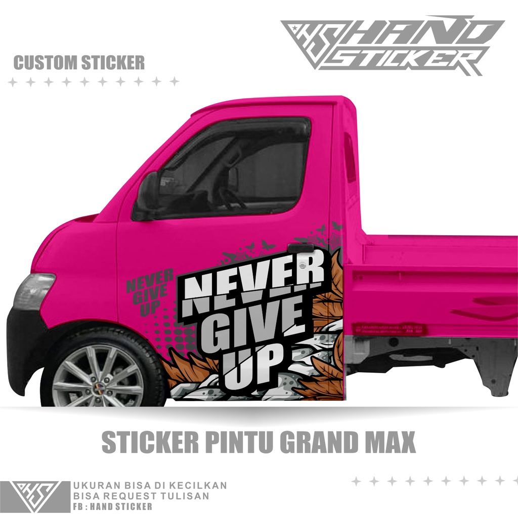 Jual Sticker Decal Print Custom Pintu Depan Grand Max Pickup Bisa ...