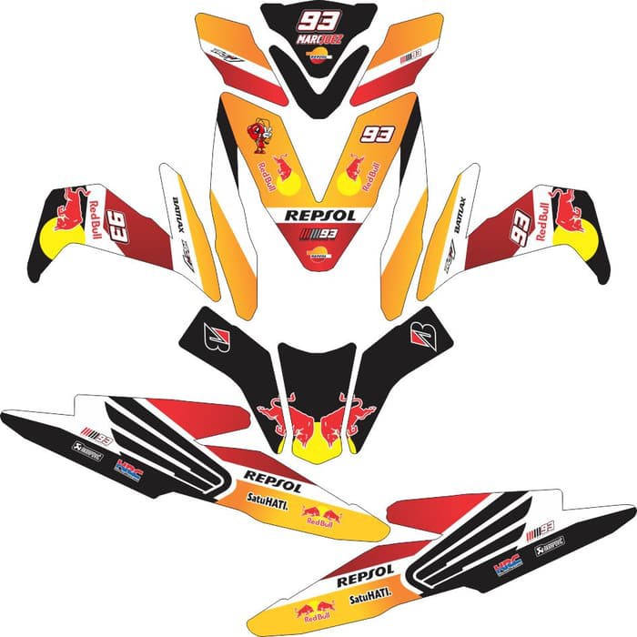 Jual Sticker Decal All New Beat ESP Fullbody Repsol Dekal stiker ...