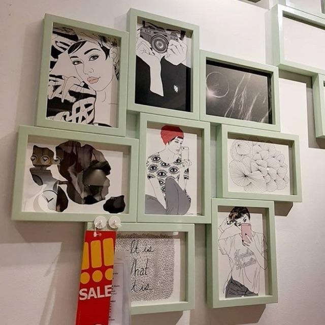 Jual IKEA VAXBO Pigura Bingkai Kolase Frame 8 GAMBAR Shopee Indonesia