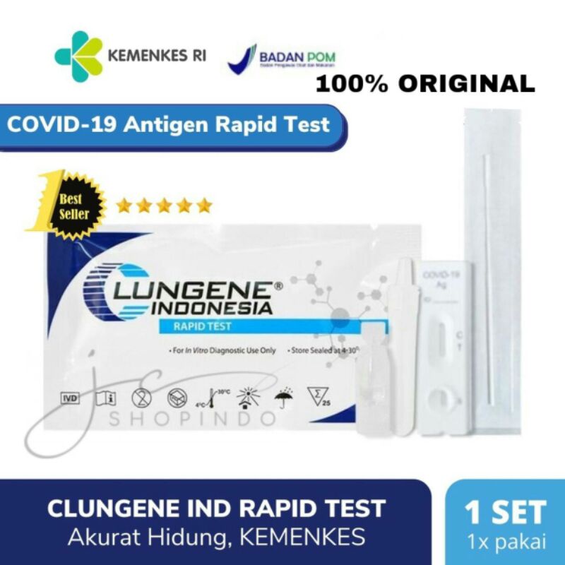 Jual Alat Tes Antigen Swab Original Kemenkes RI Antigen Mandiri 1 Pcs ...