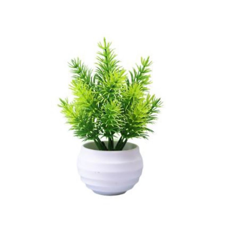 Jual Bunga Hias Meja Artifisial/Bunga Rumput Mini Plastik+Pot | Shopee ...